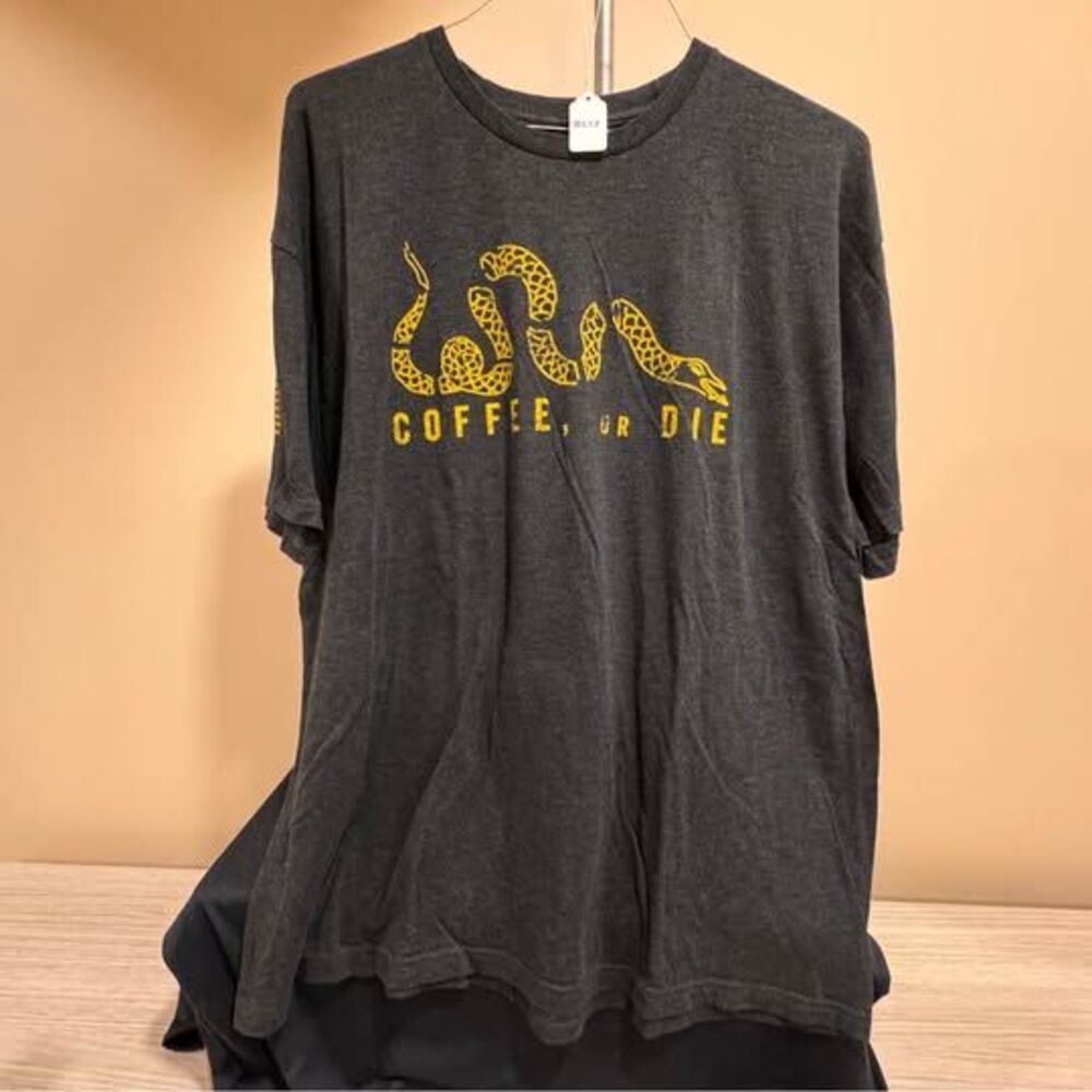 Black Rifle Coffee Company Coffee or Die Snake Flag T-Shirt XXX-Large